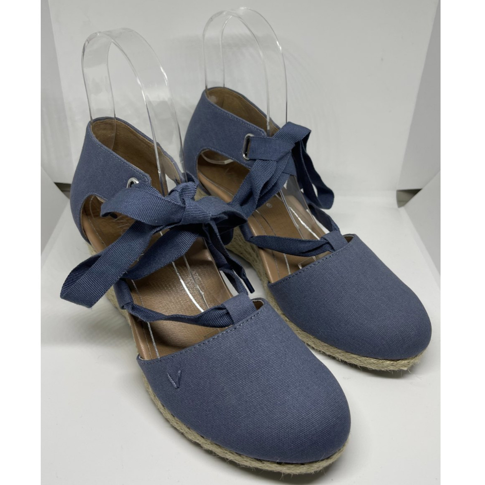 VIONIC Kaitlyn Wedge Blue Sandal - Picture 5 of 11